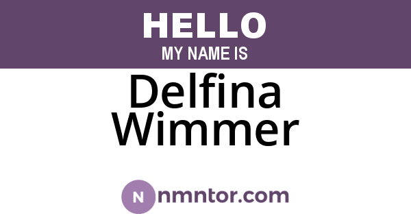 Delfina Wimmer