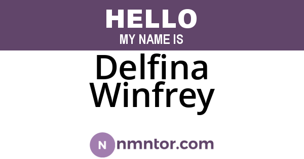 Delfina Winfrey