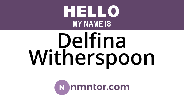 Delfina Witherspoon