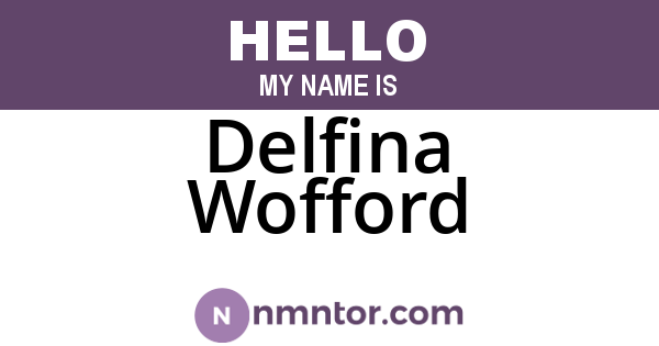 Delfina Wofford