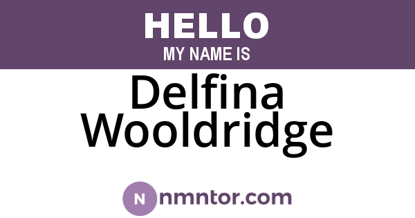 Delfina Wooldridge