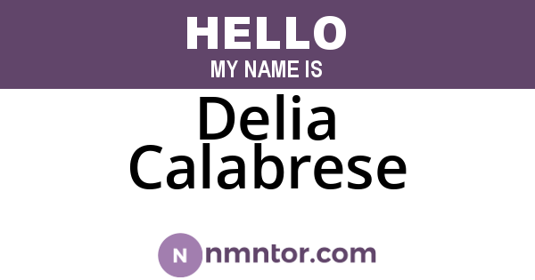 Delia Calabrese