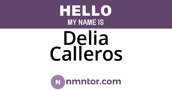 Delia Calleros