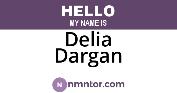 Delia Dargan