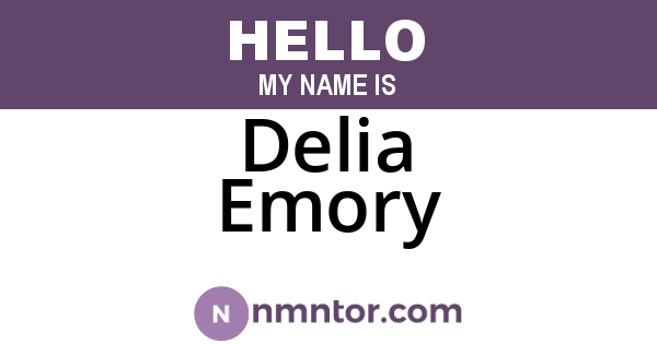 Delia Emory