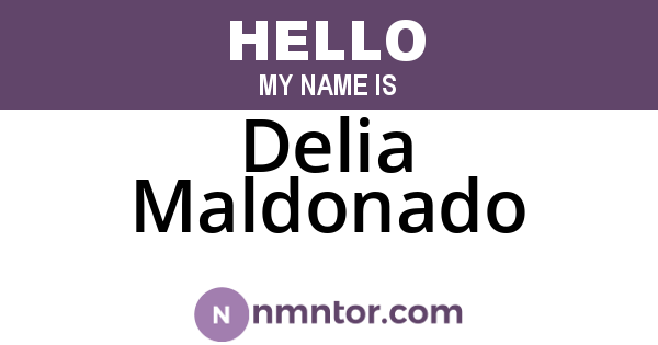 Delia Maldonado