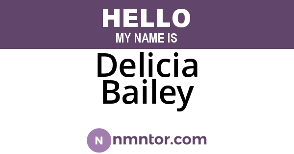 Delicia Bailey