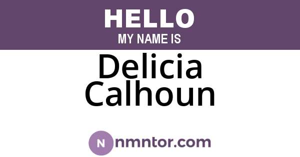Delicia Calhoun