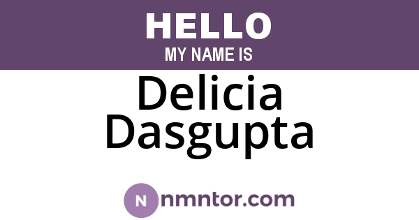 Delicia Dasgupta