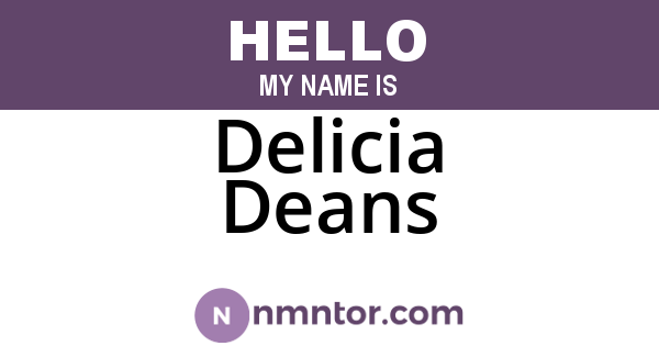 Delicia Deans