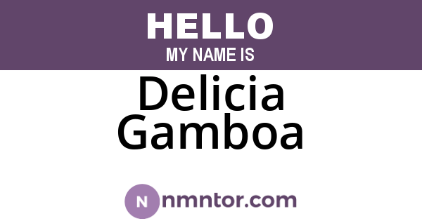Delicia Gamboa