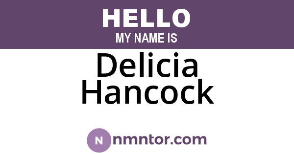 Delicia Hancock