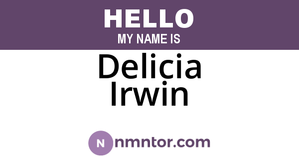 Delicia Irwin