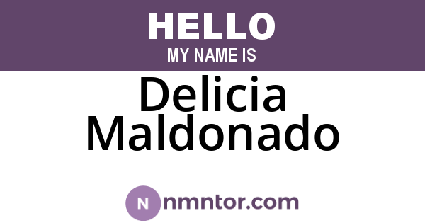 Delicia Maldonado