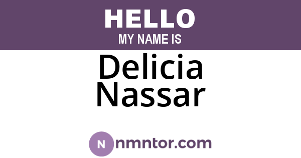 Delicia Nassar