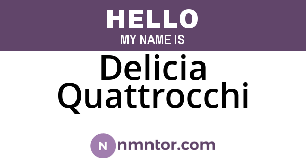 Delicia Quattrocchi