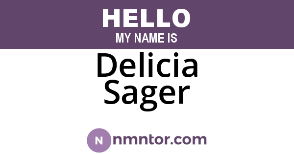 Delicia Sager