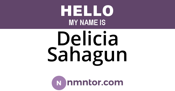 Delicia Sahagun