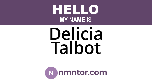 Delicia Talbot
