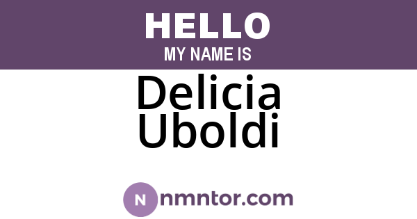 Delicia Uboldi