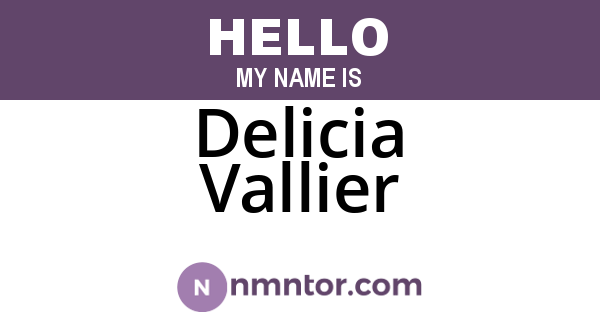 Delicia Vallier