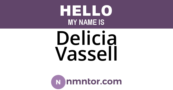 Delicia Vassell