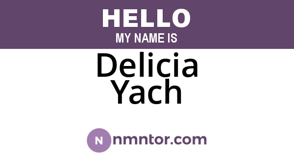 Delicia Yach