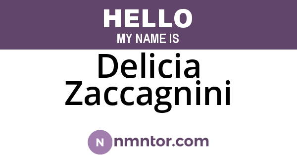 Delicia Zaccagnini