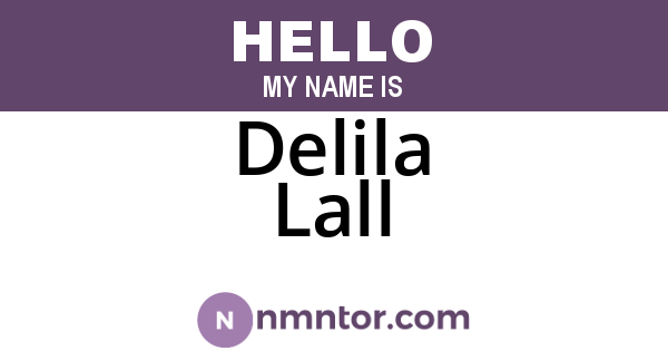Delila Lall
