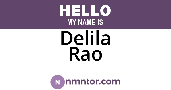 Delila Rao