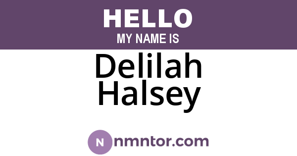 Delilah Halsey