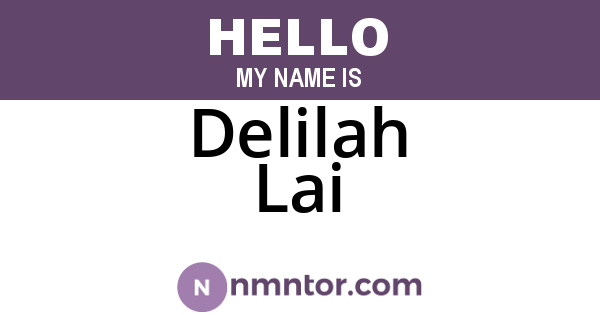 Delilah Lai