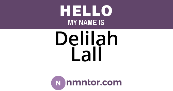 Delilah Lall