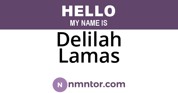 Delilah Lamas