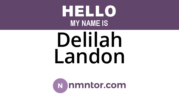 Delilah Landon