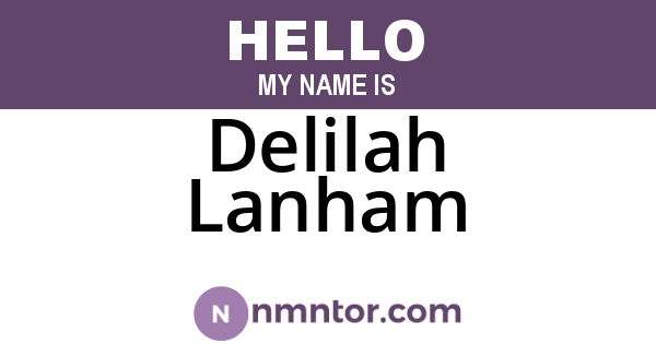 Delilah Lanham