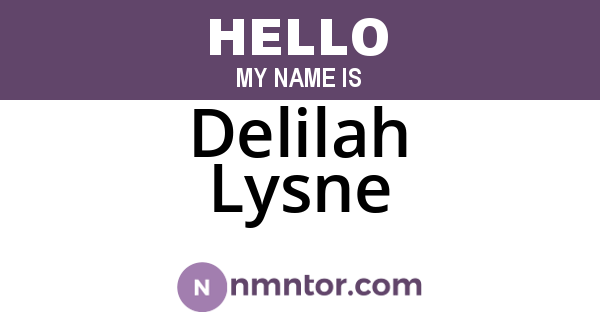 Delilah Lysne