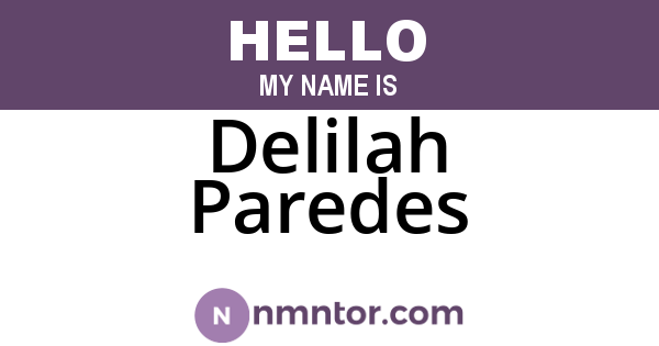 Delilah Paredes