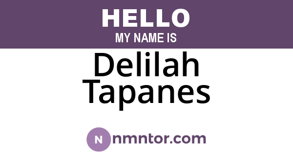 Delilah Tapanes