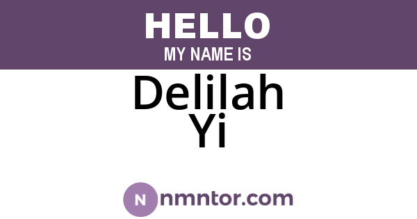 Delilah Yi