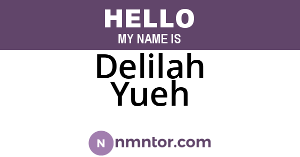 Delilah Yueh
