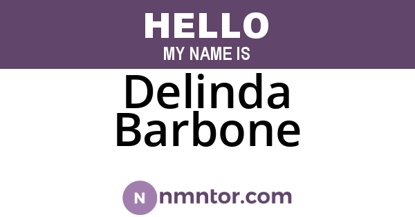 Delinda Barbone