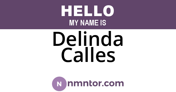 Delinda Calles