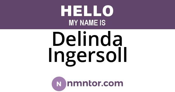 Delinda Ingersoll