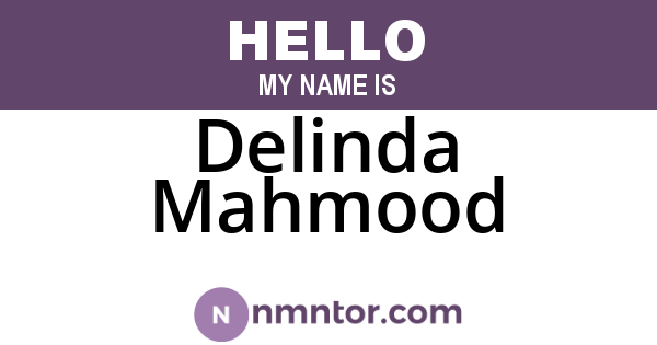 Delinda Mahmood