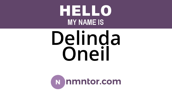 Delinda Oneil