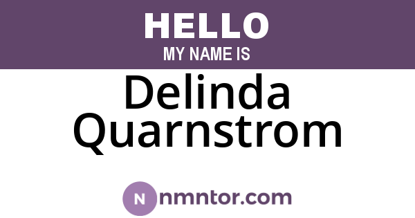 Delinda Quarnstrom