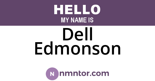 Dell Edmonson