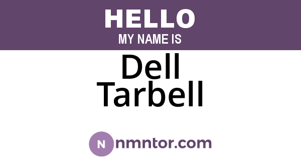 Dell Tarbell