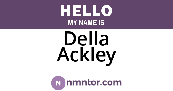 Della Ackley